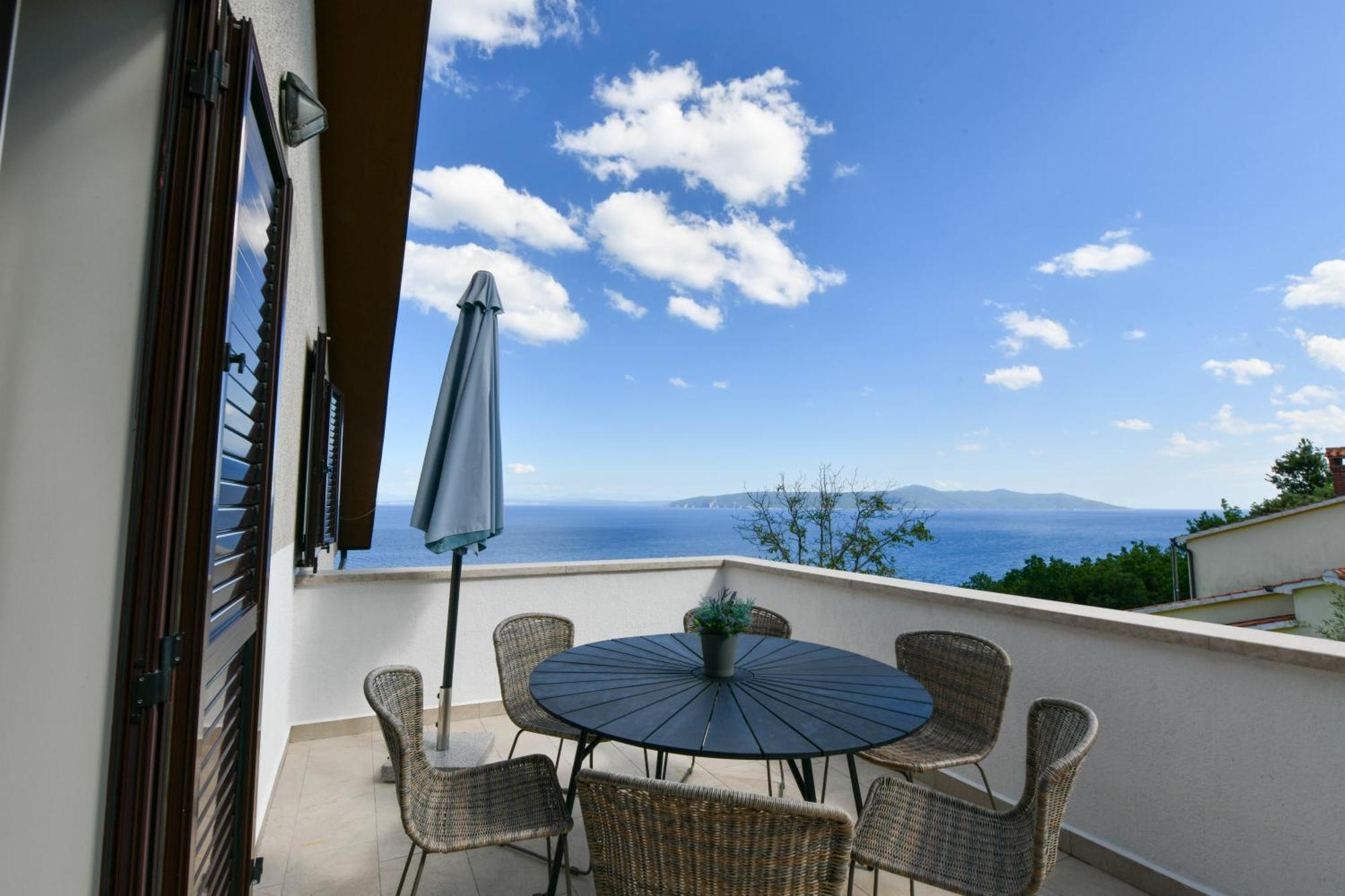 Apartments Near The Beach, With Terraces And Seaview At House B. Mošćenička Draga Buitenkant foto