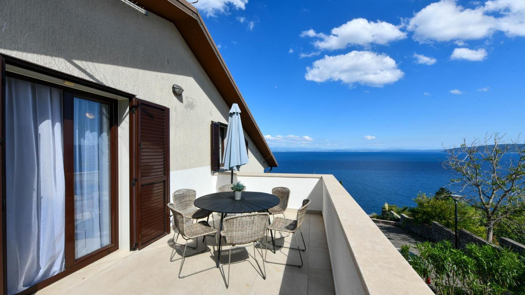 Apartments Near The Beach, With Terraces And Seaview At House B. Mošćenička Draga Buitenkant foto